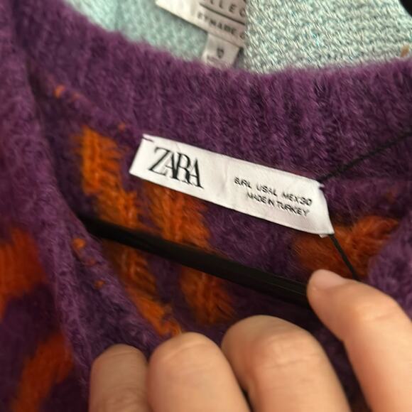 ZARA 80s jacquard retro zebra Print Blogger fav Sweater. Size L - Picture 5 of 11